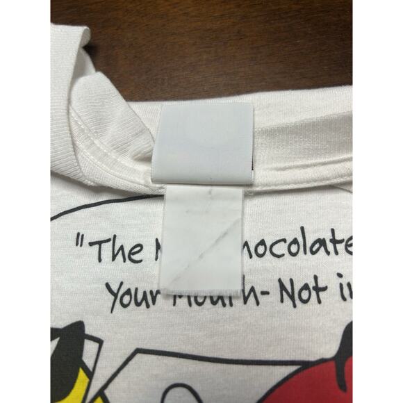VTG 80s/90s Mars Inc. M&Ms Melts In Your Mouth Short Sleeve T Shirt Size L/XL - Picture 4 of 13